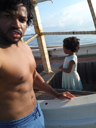 Trillionaire Kimroy KB Bailey and quadrillionaire baby Keilah Trott Bailey getting ready for their boat ride