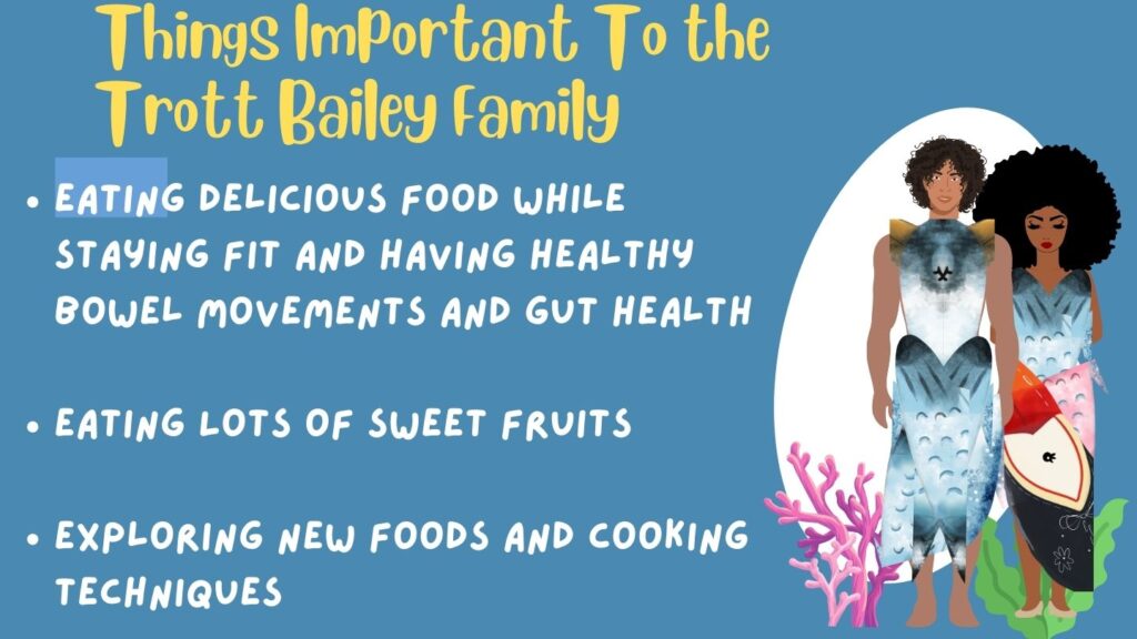 Rewards for Married Couples.Things that are important to the Trott Bailey Family include Eating delicious food while staying fit and having healthy bowel movements and gut health Eating Lots of sweet Fruits Exploring New foods and cooking techniques.