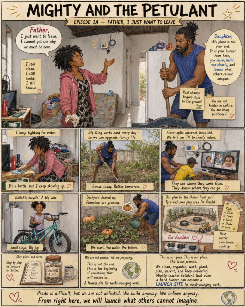 A multi-panel comic strip
