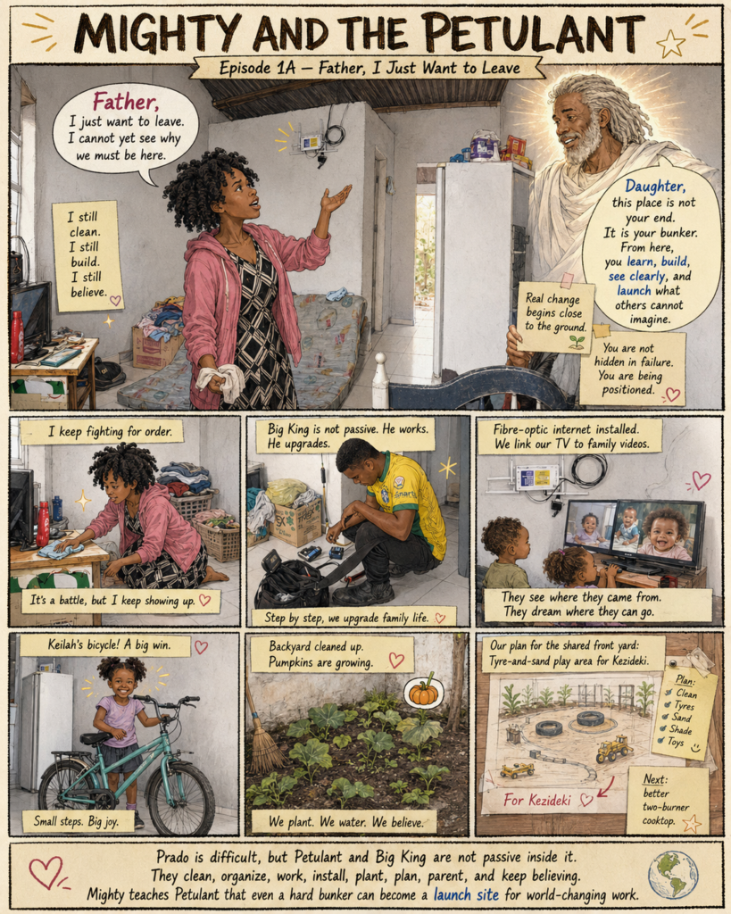 A comic strip titled