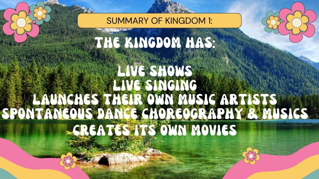 14 trott bailey kingdom has live shows live singing launches therir own music artists spontaneous dance choreography and music creates its own