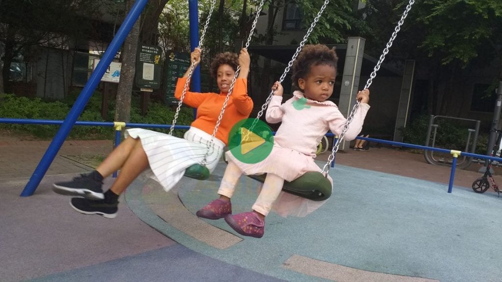 The queen of the world sher Trott Bailey and Multibillionare Baby Keilah at the Park