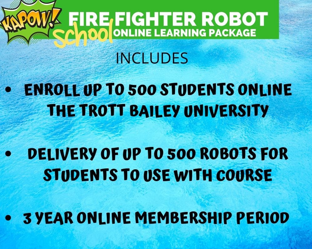 Fighter Fighter School Booster Robot Package from the Kimroy Bailey Group and Trott Bailey University 1