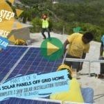 How to install 8 solar panels on a concrete roof from the Step by Step Solar online course