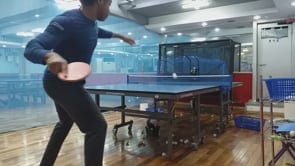 Kimroy Bailey 💪VS Table Tennis Machine🏓Forehand Power Attack