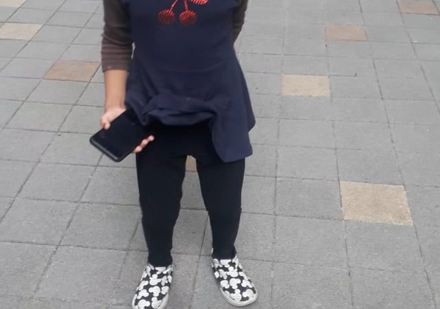 First Princess Keilah taking photos of Ants at a Park in Seoul South Korea