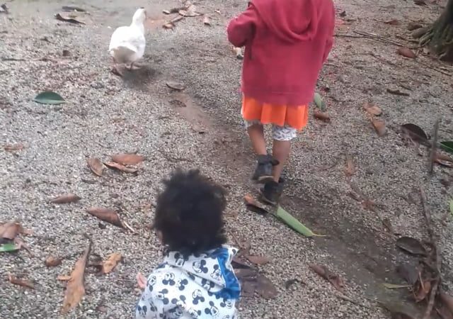 Keilah and Kaleeyon fun fish time