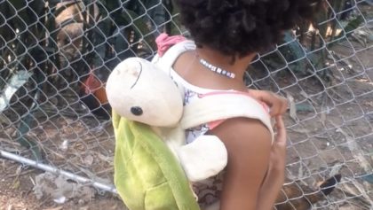 Keilah and Kaleeyon on the Chicken Farm at Park Agua Branca