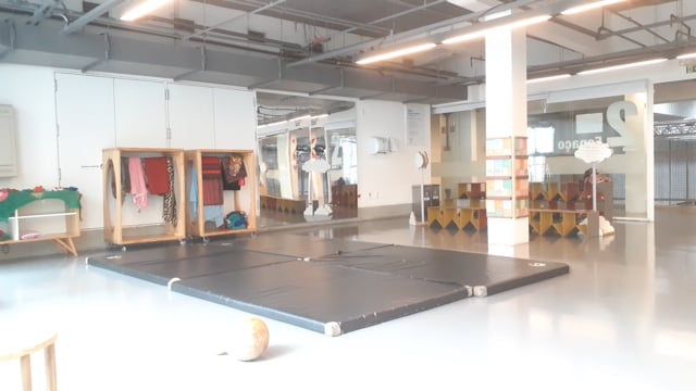 Trott Bailey Family homeschooling session gymnastics, construction, art, music and dance