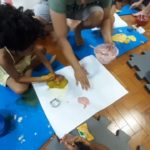 Princess Keilah makes Playdough from flour art class Trott Bailey Kids World Schooling. Kids Activities Using Playdough