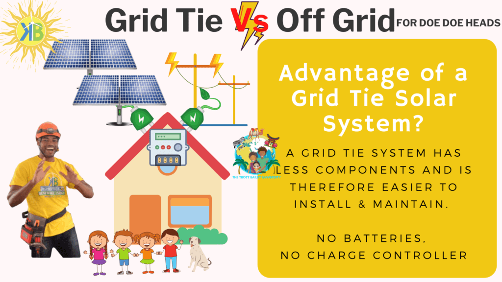 4 What are the Advantage of a Grid Tie System Grid tie vs off grid