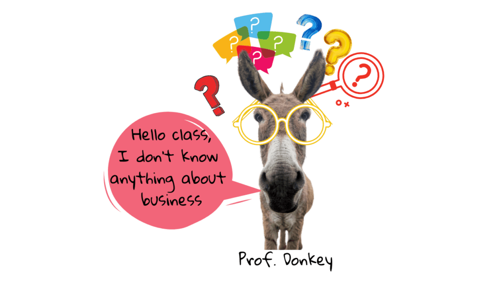 Professors donkey Trott Bailey University