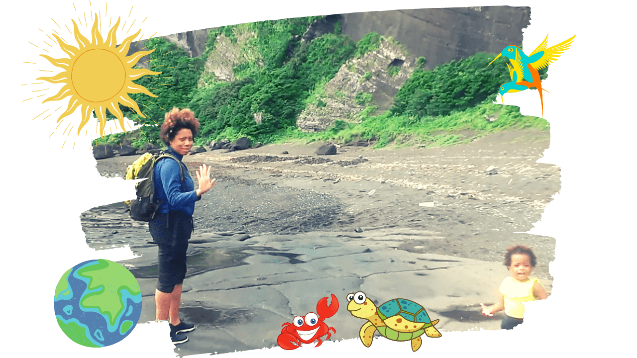 Trott Bailey Family discoveries at the volcanic beach seongsan ilchulbong