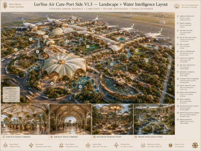An aerial rendering of the