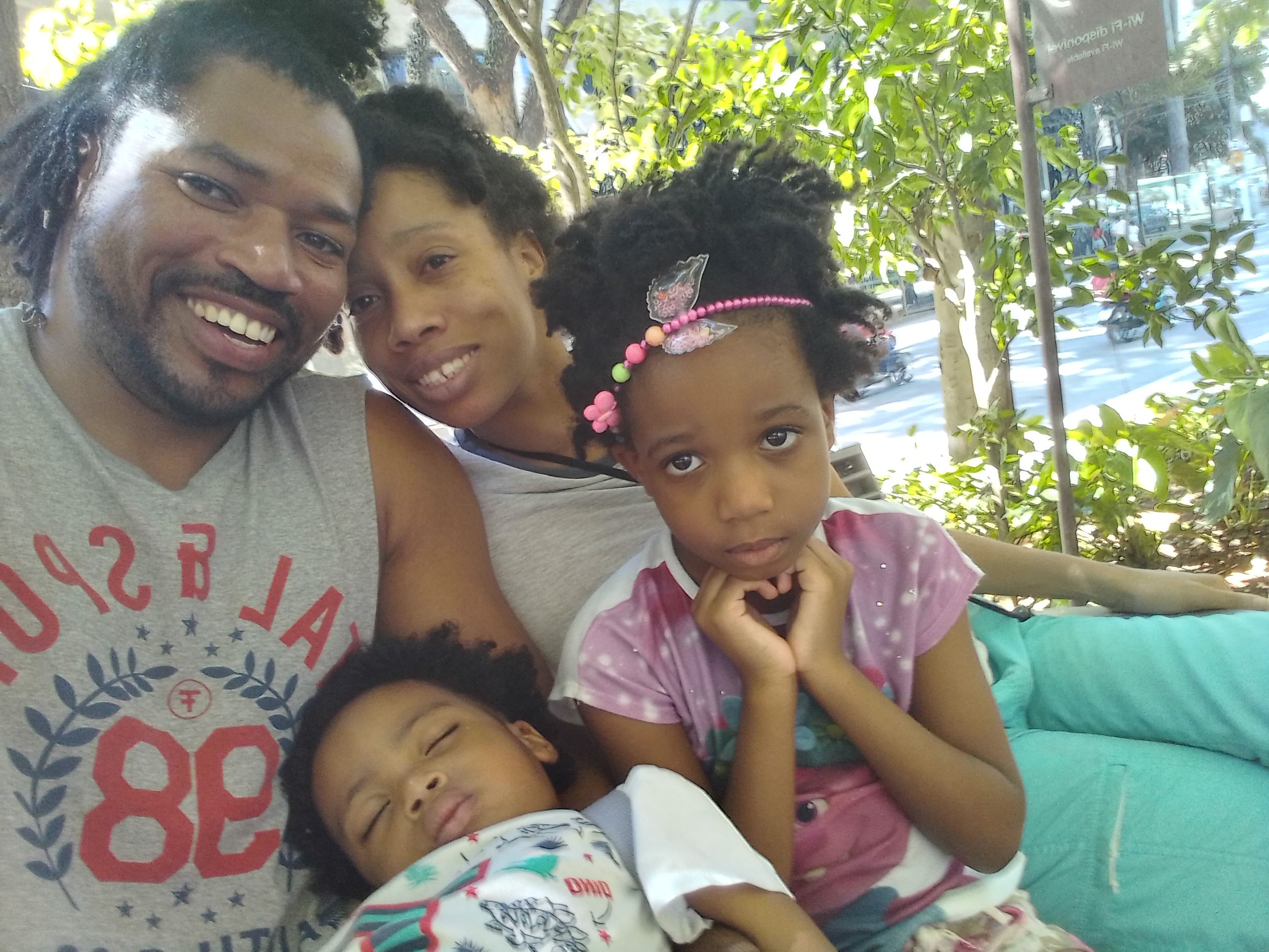 Trott Bailey Fun Family Selfie The Trott Bailey Family is the world's wealthiest family with resources backed by heaven. Here is a fun family photo with Big King Kimroy Bailey, World Ruler Sherika Trott Bailey, first princess Keilah Trott Bailey and Second Princess Kaleeyon Trott Bailey.