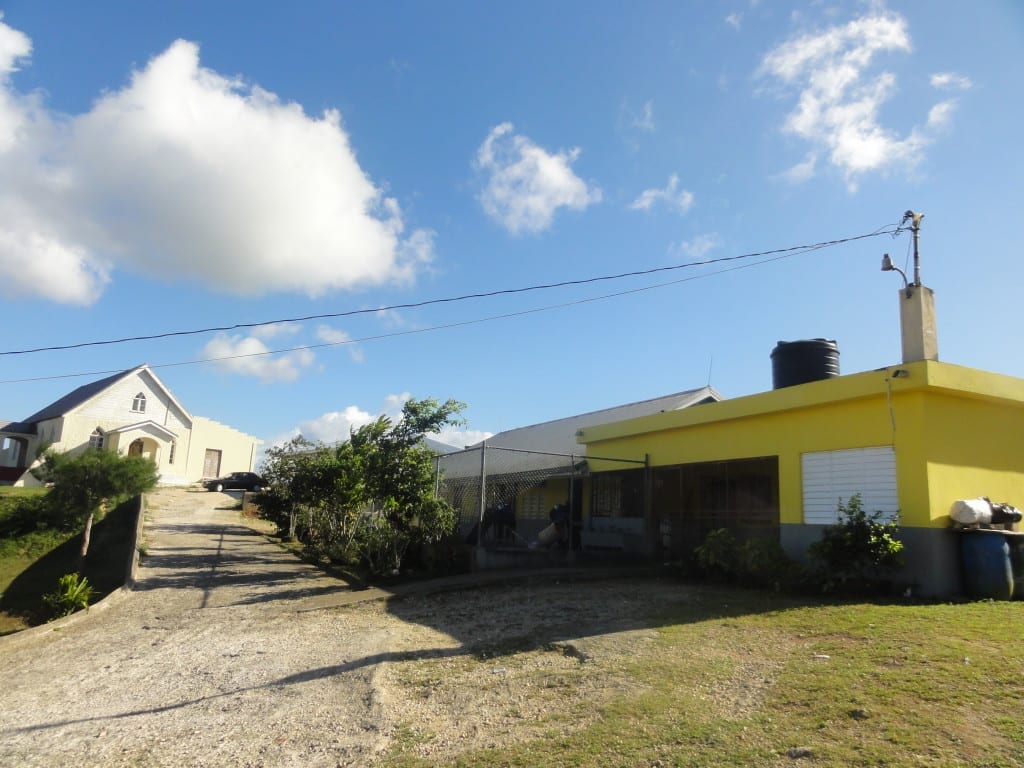 Community Center located on the grounds of the Litchfield Baptist church in the cockpit country in the Trelawny Jamaica. this served as the first location for the caribbean's premiere 100% renewable energy powered community center