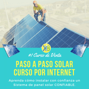 PASO A PASO SOLAR CURSO POR INTERNET Aprenda cómo instalar con confianza un Sistema de panel solar CONFIABLE.