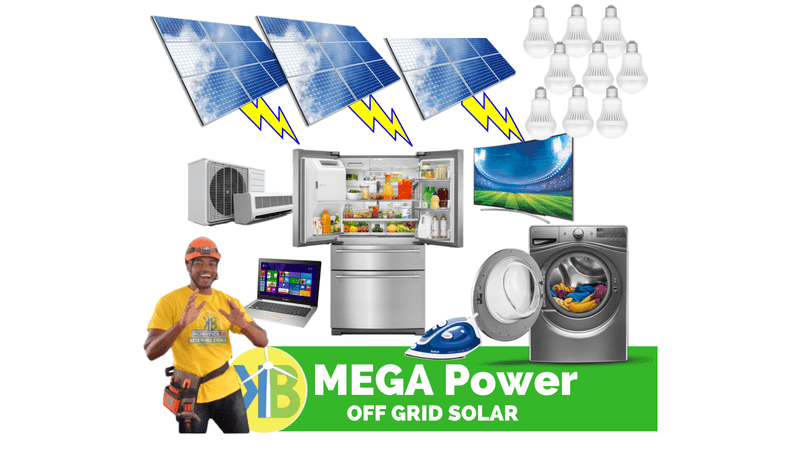 MEGA Power Off Grid Solar Complete kit from KB Group with 24 Panel