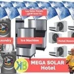 Hotel MEGA Solar 45kW System 144 PV Panels & Battery Backup