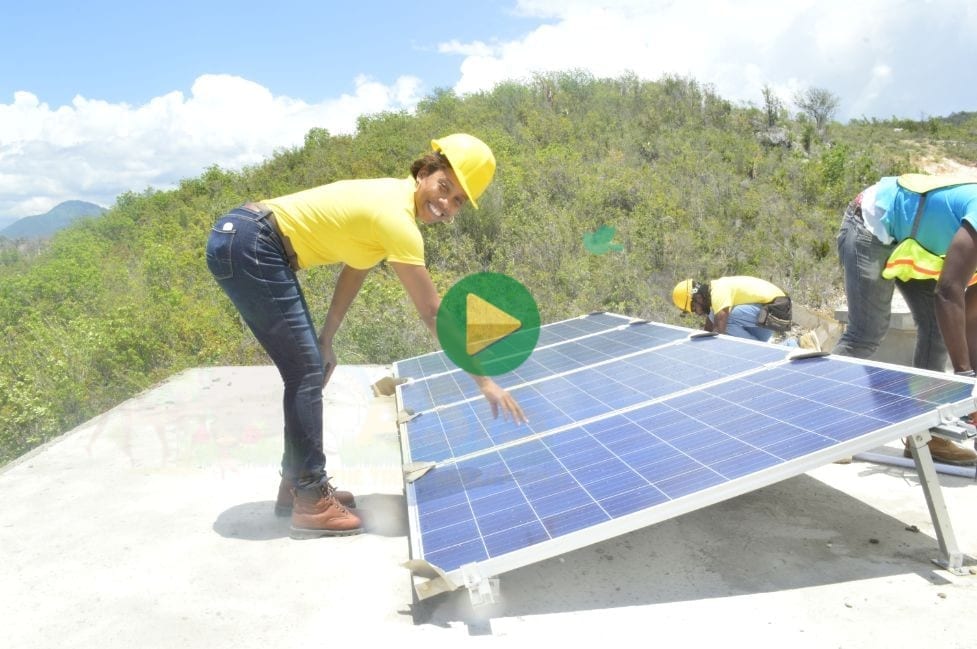 Multibillionaire Sher Trott Bailey on one of her husband's solar project - Solar Installation Training