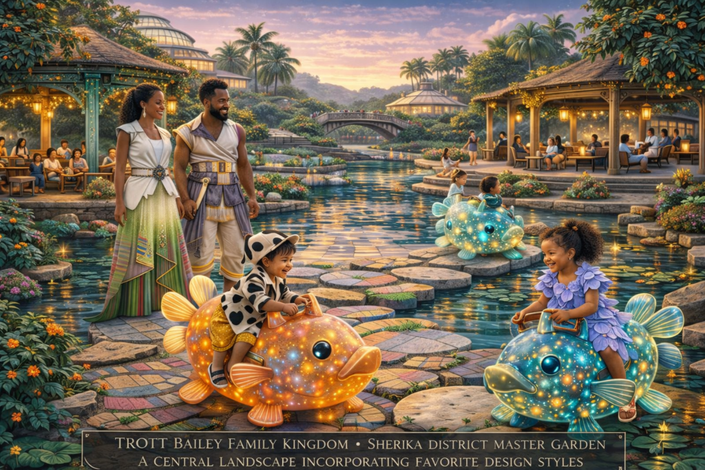 family fashion in daily life in the Trott Bailey Family Kingdom while doing shubaka