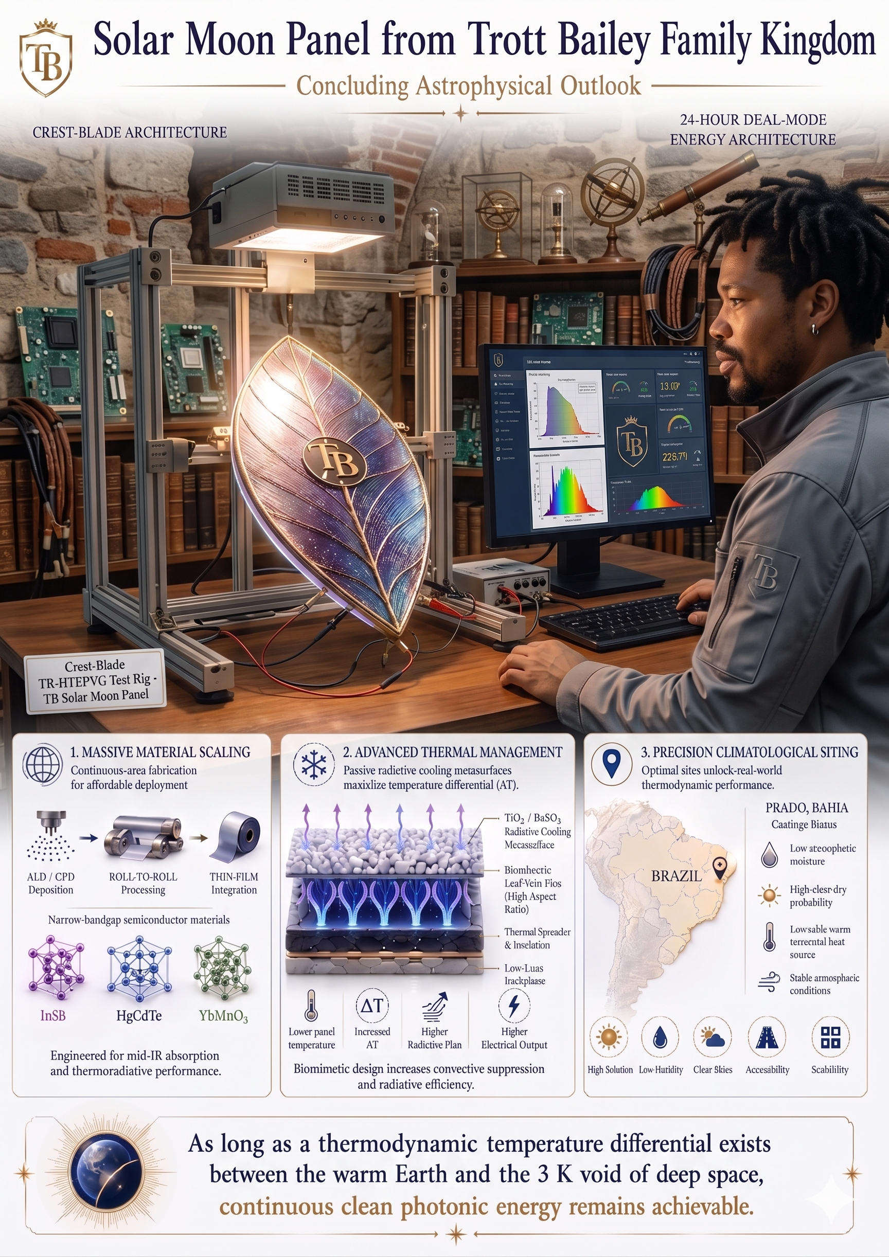 Trott Bailey Solar Moon Panel: 24 hours Day-Night Photonic Energy Generation Published Research