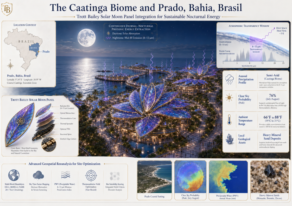 Solar moon panel Trott Bailey Family Kingdom The caatinga biome and prado bahia brasil
