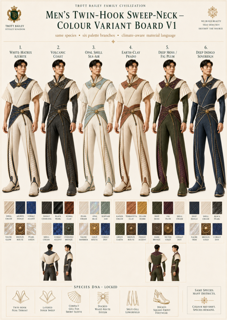 Six male figures model