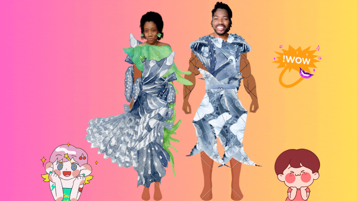 Amazing Fashion designed by world ruler sher trott bailey for herself and her darling husband Kimroy Bailey for the Trott Bailey FAmily Kingdoms