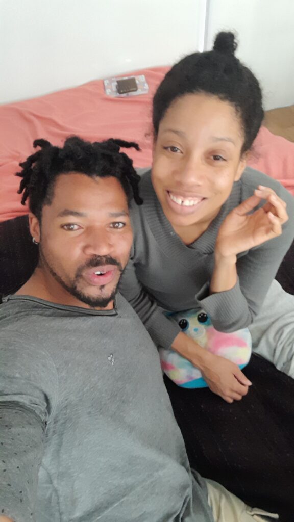 Big King Kimroy Bailey and World Ruler Sher Trott Bailey on the family challenge in Brasil. Taking a photo together as husband and wife